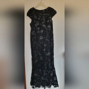 Women Black and Silver long dress